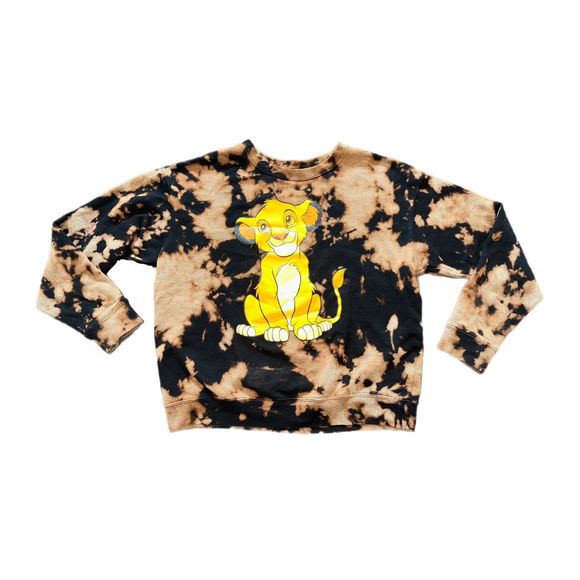 Lion King Simba Bleached Crewneck Sweater - Picture 1 of 3